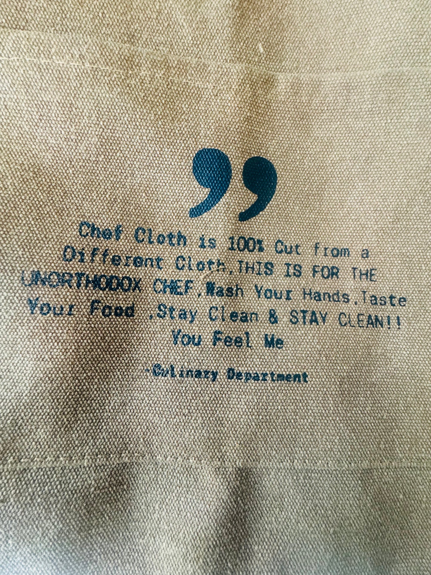 “100% CHEF MATERIAL” Apron